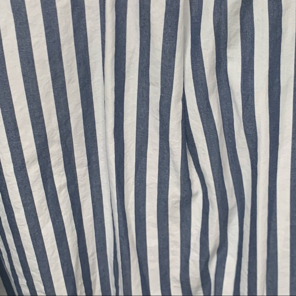 NWT STAFFORD PREP 2 Button Blazer 100% Cotton Navy Blue White Striped Lining - Picture 12 of 16